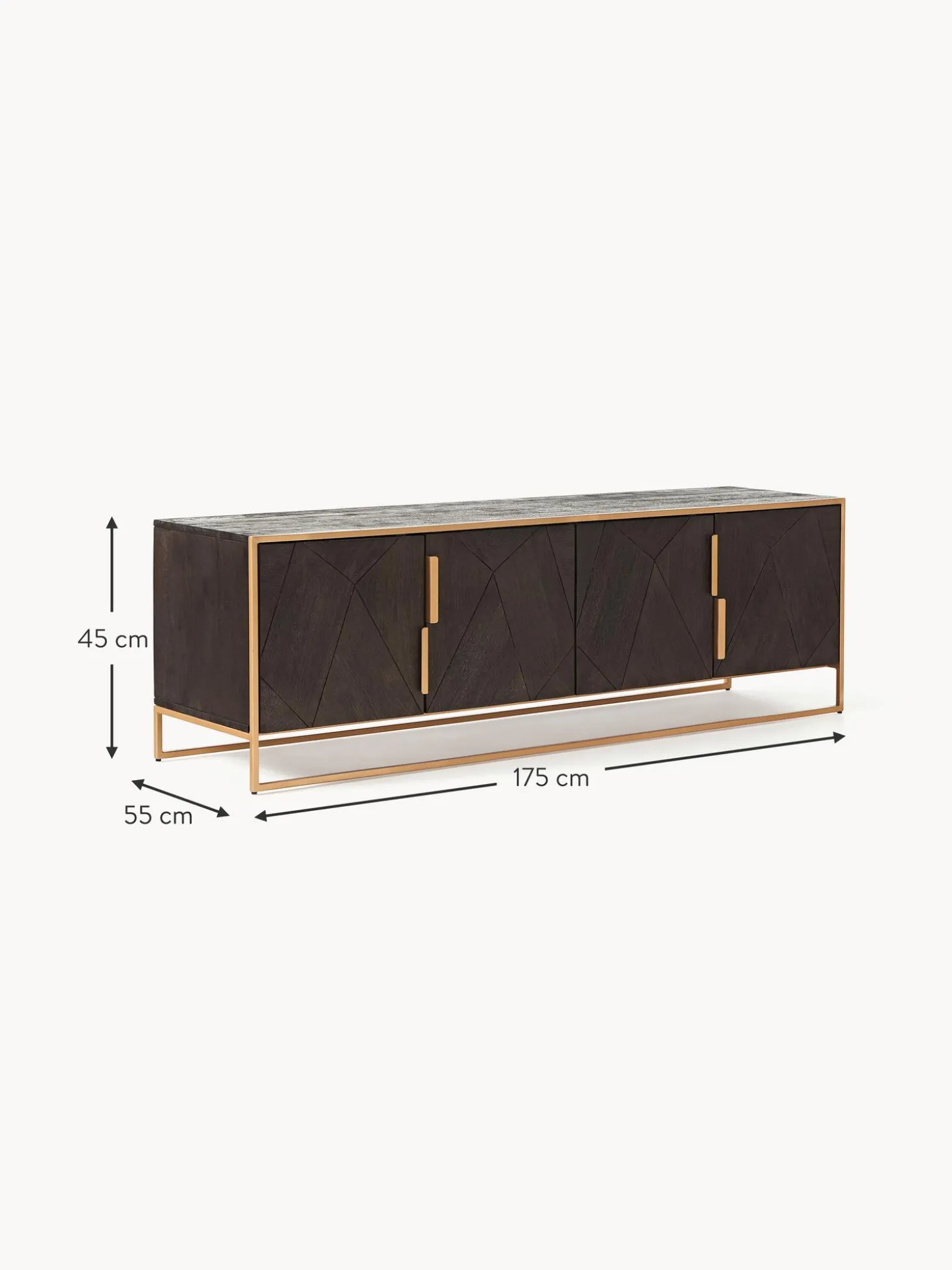 Aparador De Madera De Mango Maciza Harry