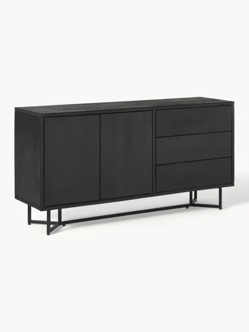 Aparador De Madera Maciza Con Puertas Y Cajones Luca