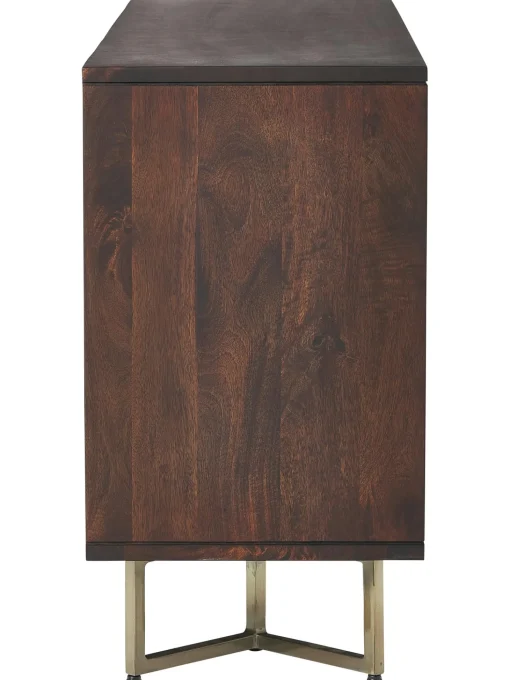 Aparador De Madera Maciza Diseno Espiga Con Cajones Y Puertas Luca