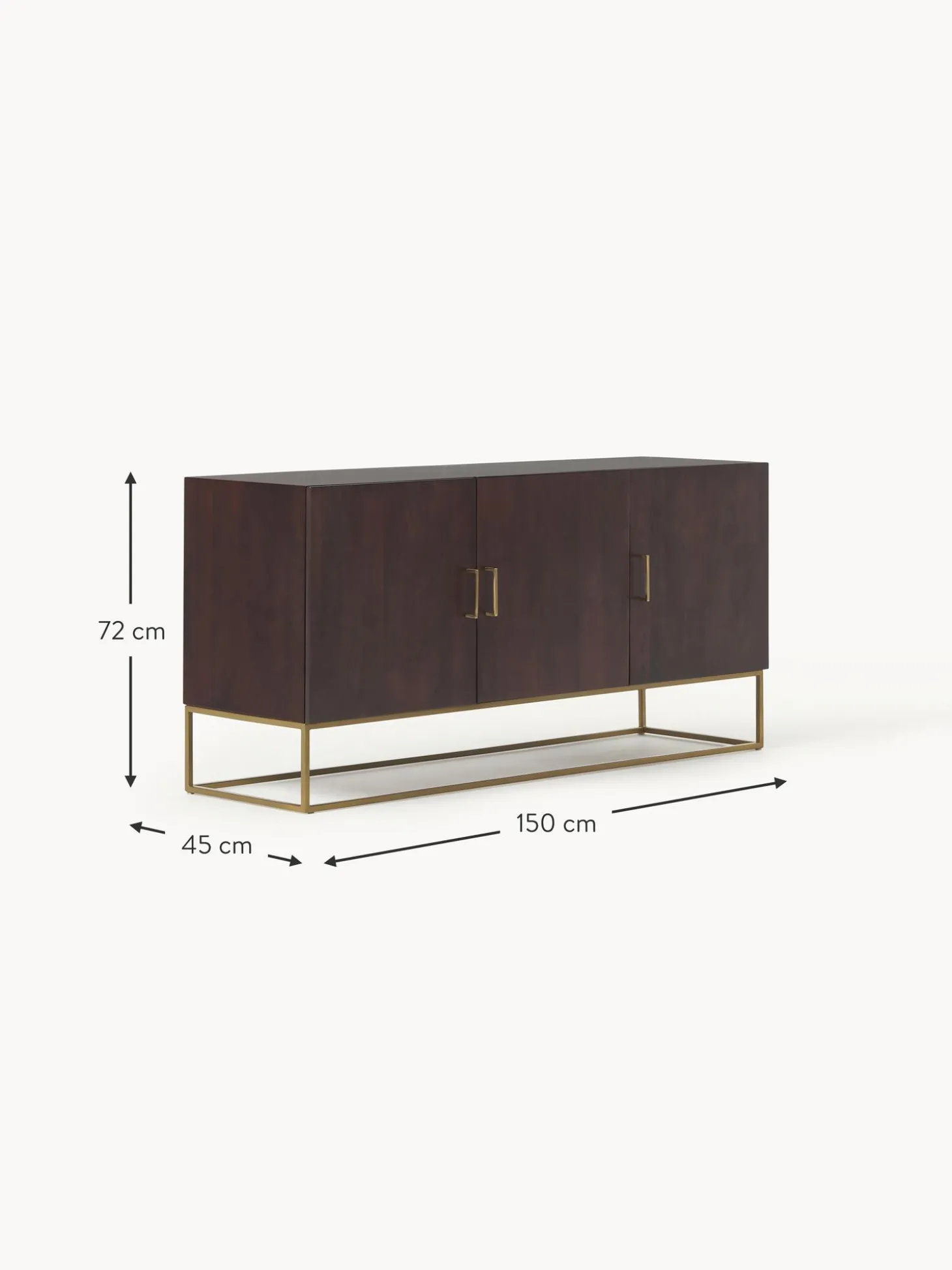 Aparador De Madera Maciza Lyle