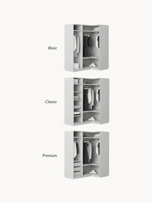 Armario Esquinero Modular Simone, 3 Puertas (165 Cm), Diferentes Variantes