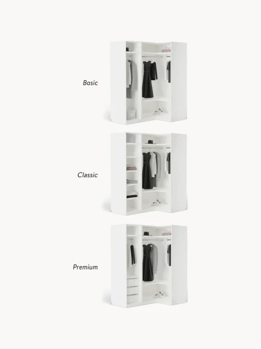 Armario Esquinero Modular Charlotte, 3 Puertas (165 Cm), Diferentes Variantes