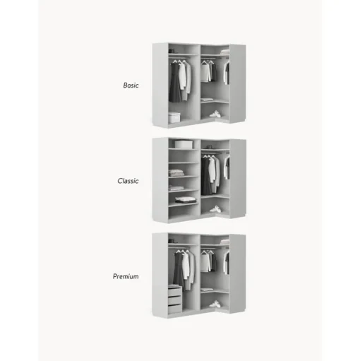 Armario Esquinero Modular Charlotte, 4 Puertas (215 Cm), Diferentes Variantes