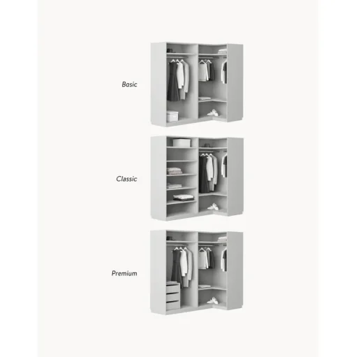 Armario Esquinero Modular Simone, 4 Puertas (215 Cm), Diferentes Variantes