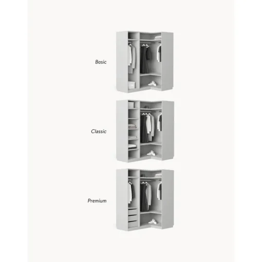 Armario Esquinero Modular Leon, 2 Puertas (115 Cm), Diferentes Variantes