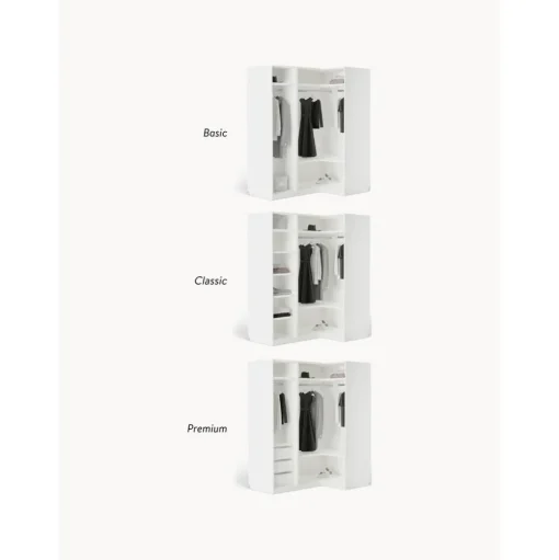 Armario Esquinero Modular Charlotte, 3 Puertas (165 Cm), Diferentes Variantes