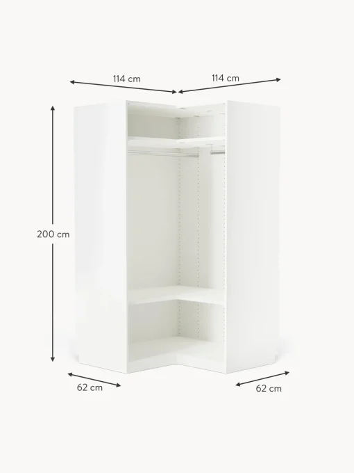 Armario Esquinero Modular Simone, 2 Puertas (115 Cm), Diferentes Variantes