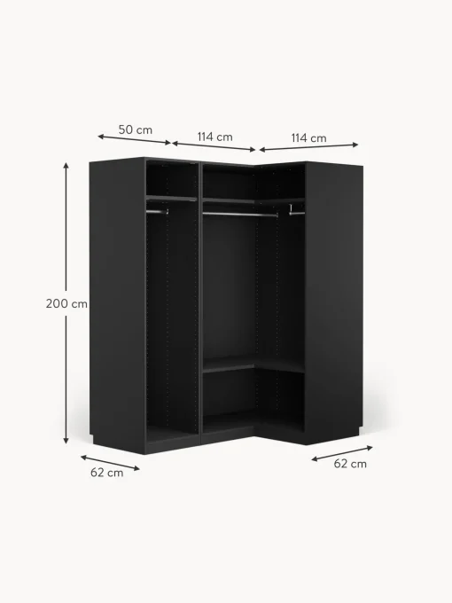 Armario Esquinero Modular Simone, 3 Puertas (165 Cm), Diferentes Variantes