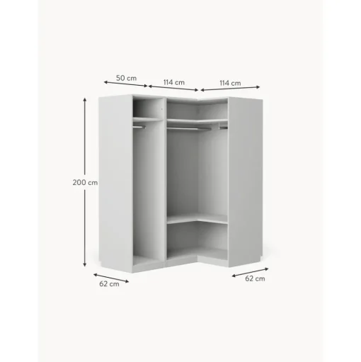 Armario Esquinero Modular Charlotte, 3 Puertas (165 Cm), Diferentes Variantes