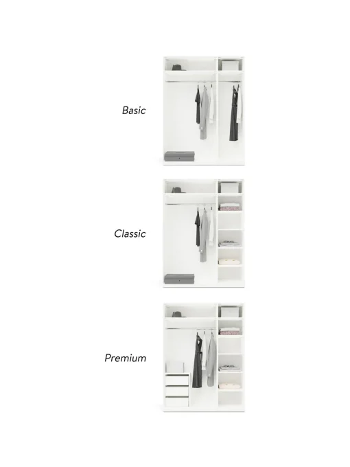 Armario Modular Charlotte, 3 Puertas (150 Cm), Diferentes Variantes