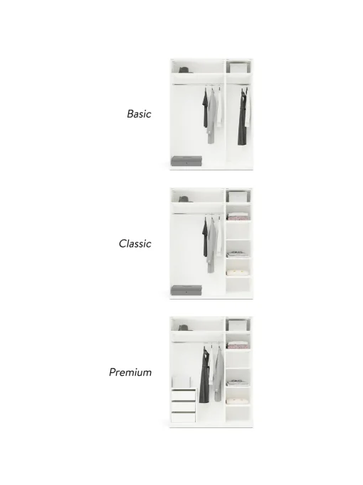 Armario Modular Charlotte, 3 Puertas (150 Cm), Diferentes Variantes