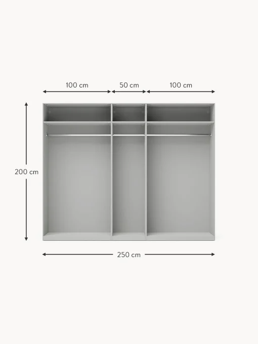 Armario Modular Leon, 5 Puertas (250 Cm), Diferentes Variantes