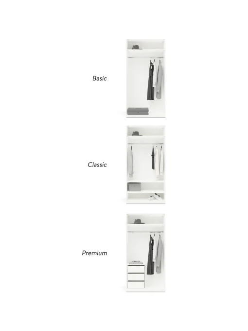 Armario Modular Leon, 2 Puertas (100 Cm), Diferentes Variantes