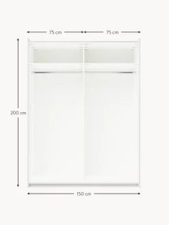 Armario Modular Leon, 2 Puertas Correderas (150 Cm), Diferentes Variantes