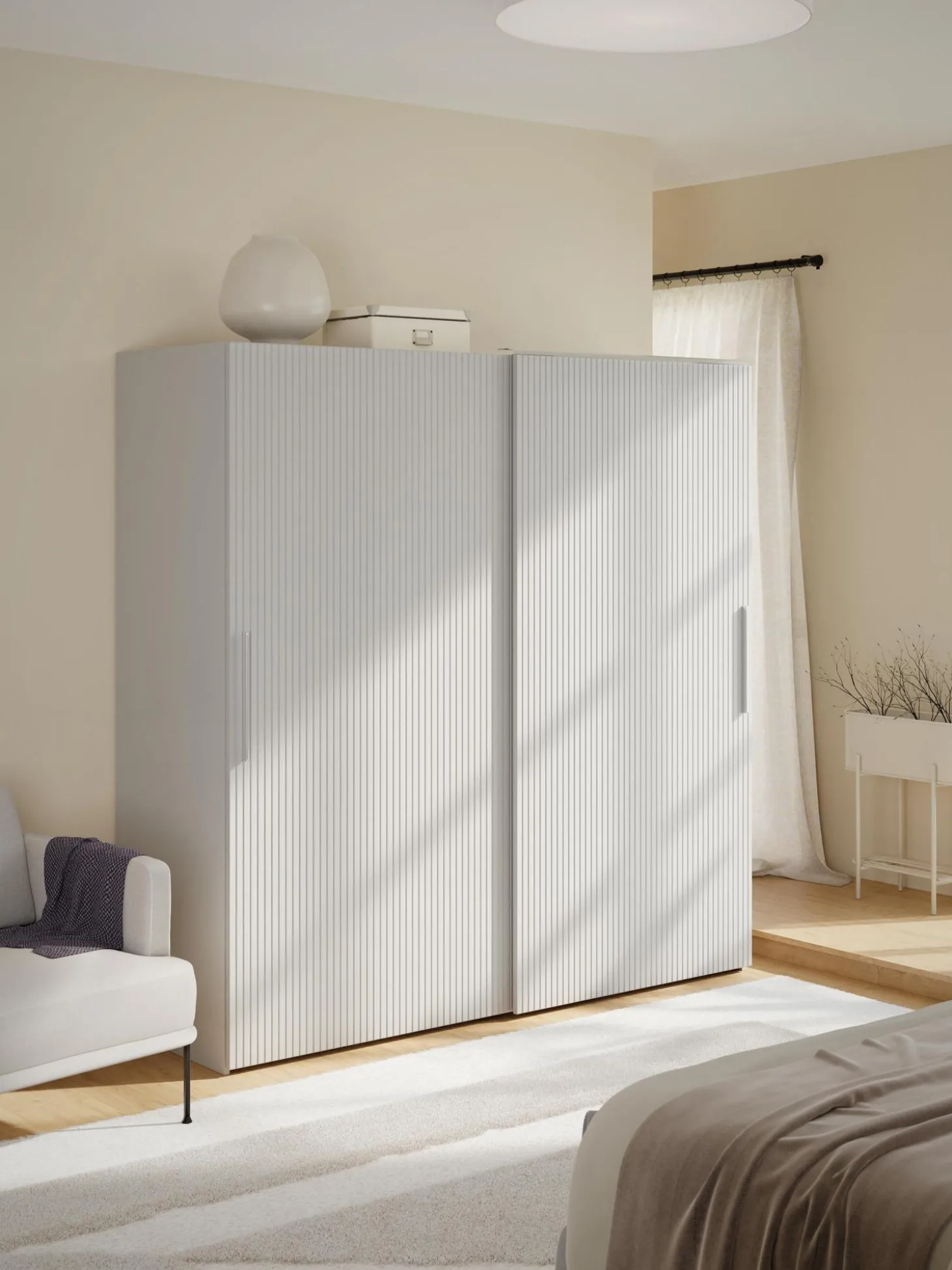 Armario Modular Simone, 2 Puertas Correderas (200 Cm), Diferentes Variantes