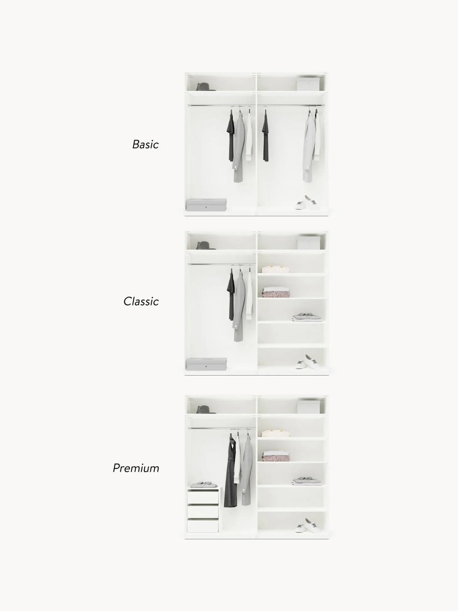 Armario Modular Simone, 4 Puertas (200 Cm), Diferentes Variantes