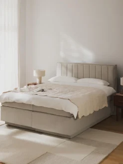 Cama Continental Livia, Con Espacio De Almacenamiento