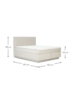Cama Continental Livia, Con Espacio De Almacenamiento