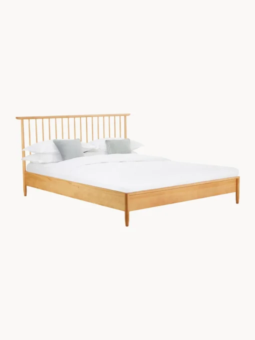 Cama De Madera De Pino Maciza Windsor, Con Cabecero