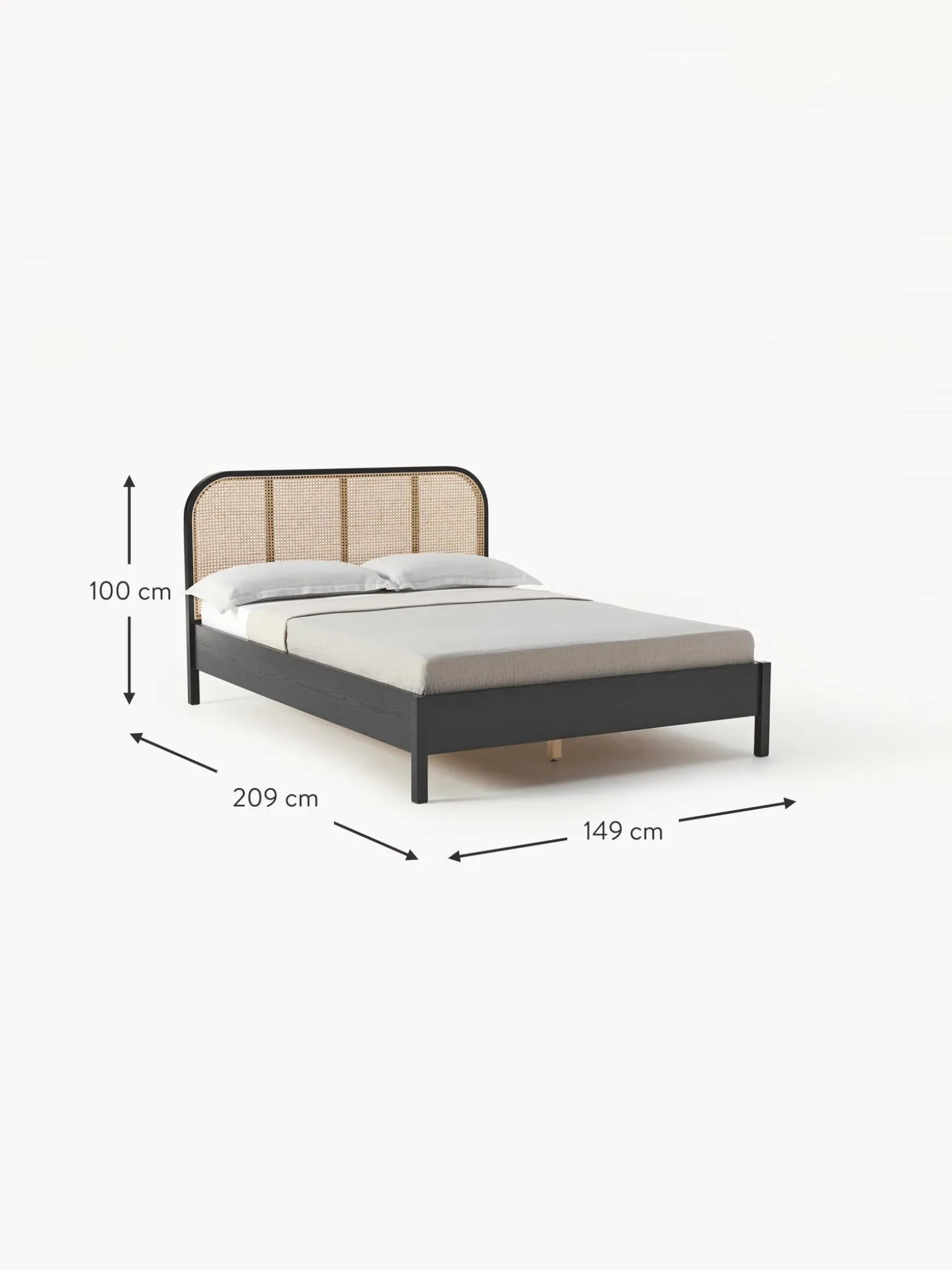 Cama De Madera Jones, Con Cabecero