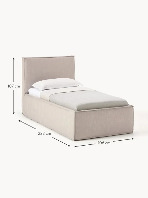 Cama Individual Dream, Con Espacio De Almacenamiento