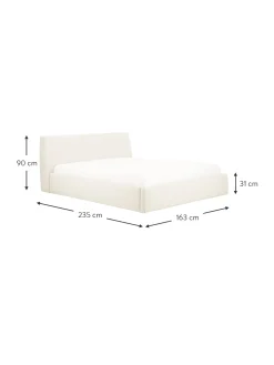 Cama Tapizada Cloud, Con Espacio De Almacenamiento