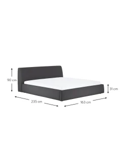 Cama Tapizada Cloud, Con Espacio De Almacenamiento