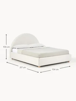 Cama Tapizada Ebba, Con Espacio De Almacenamiento