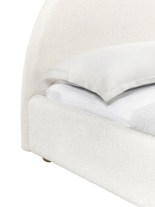 Cama Tapizada En Tejido Boucle Ebba