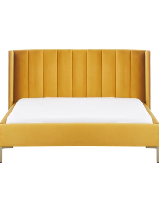 Cama Tapizada En Terciopelo Dusk