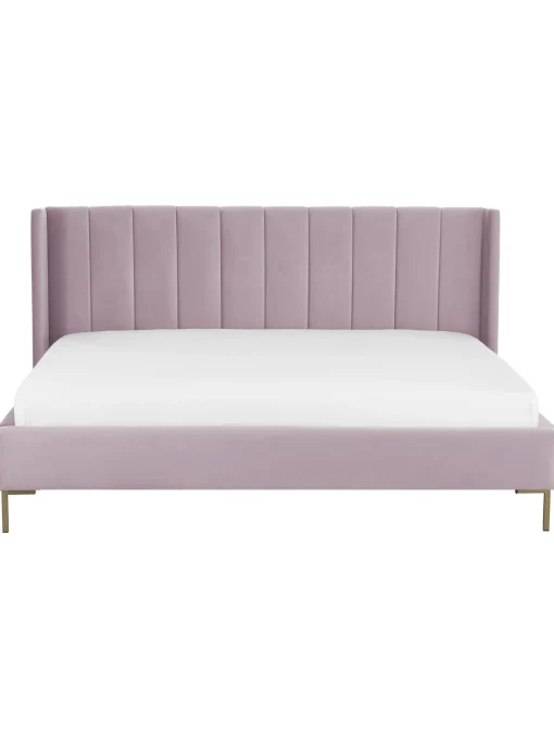 Cama Tapizada En Terciopelo Dusk