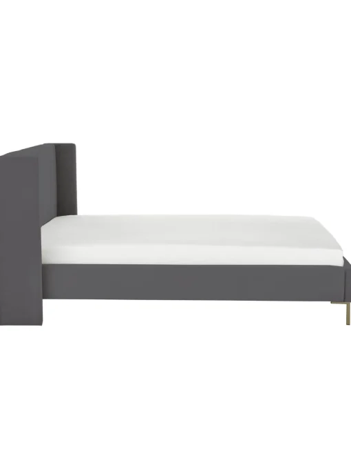 Cama Tapizada En Terciopelo Dusk