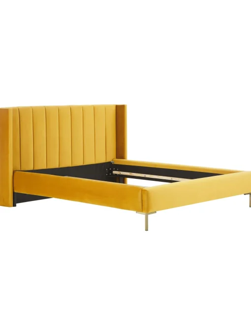 Cama Tapizada En Terciopelo Dusk