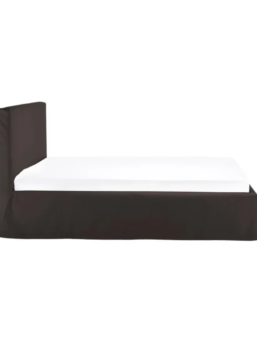 Cama Tapizada Feather, Con Espacio De Almacenamiento