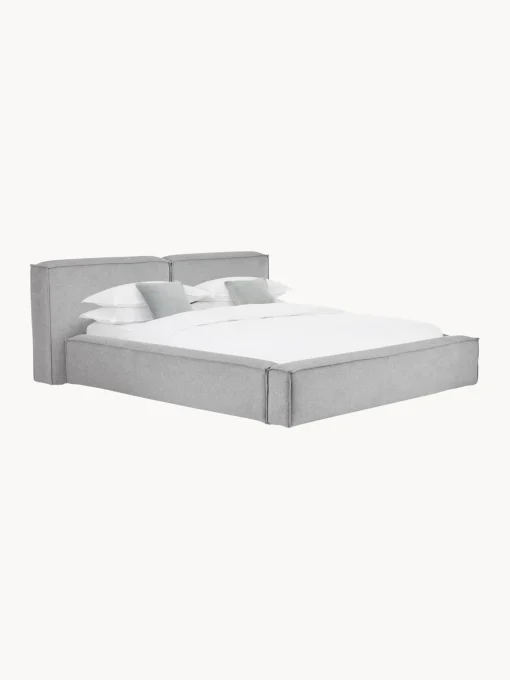 Cama Tapizada Lennon, Con Espacio De Almacenamiento