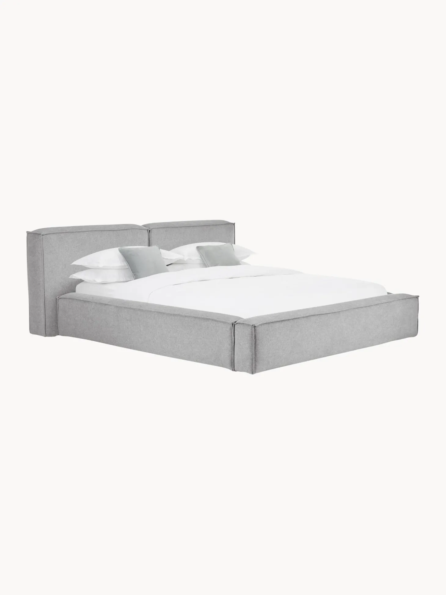 Cama Tapizada Lennon, Con Espacio De Almacenamiento