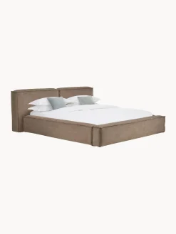 Cama Tapizada Lennon, Con Espacio De Almacenamiento