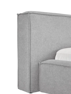 Cama Tapizada Lennon, Con Espacio De Almacenamiento
