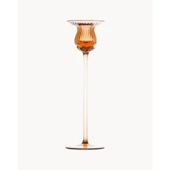 Candelero De Vidrio Soplado Artesanalmente Tulipan