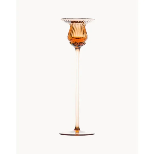 Candelero De Vidrio Soplado Artesanalmente Tulipan