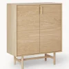 Chiffonnier Con Puertas De Roble Diana