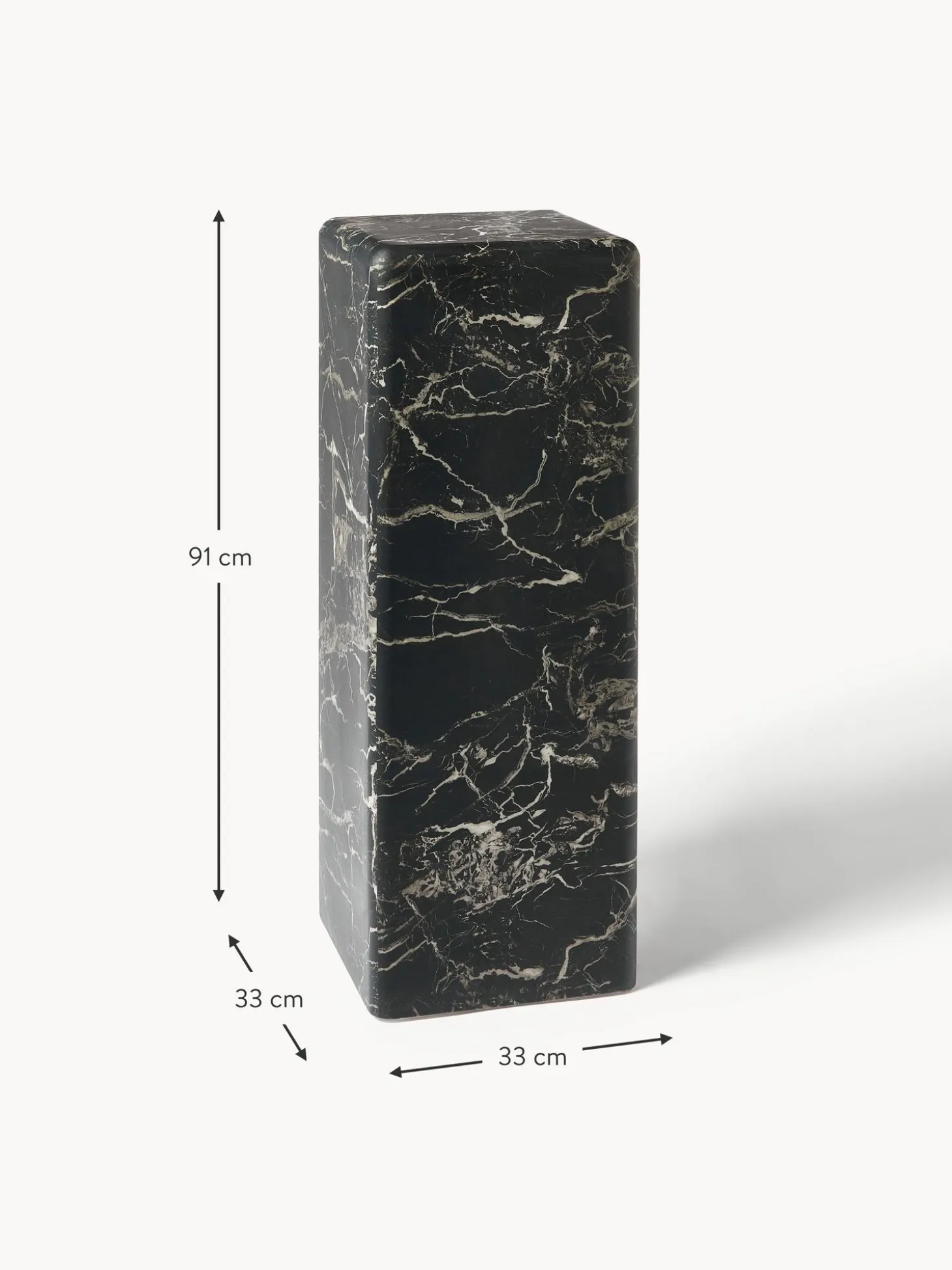 Columna Decorativa En Aspecto Marmol Look