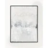 Cuadro En Lienzo Pintado A Mano Simple Living, Marco De Madera