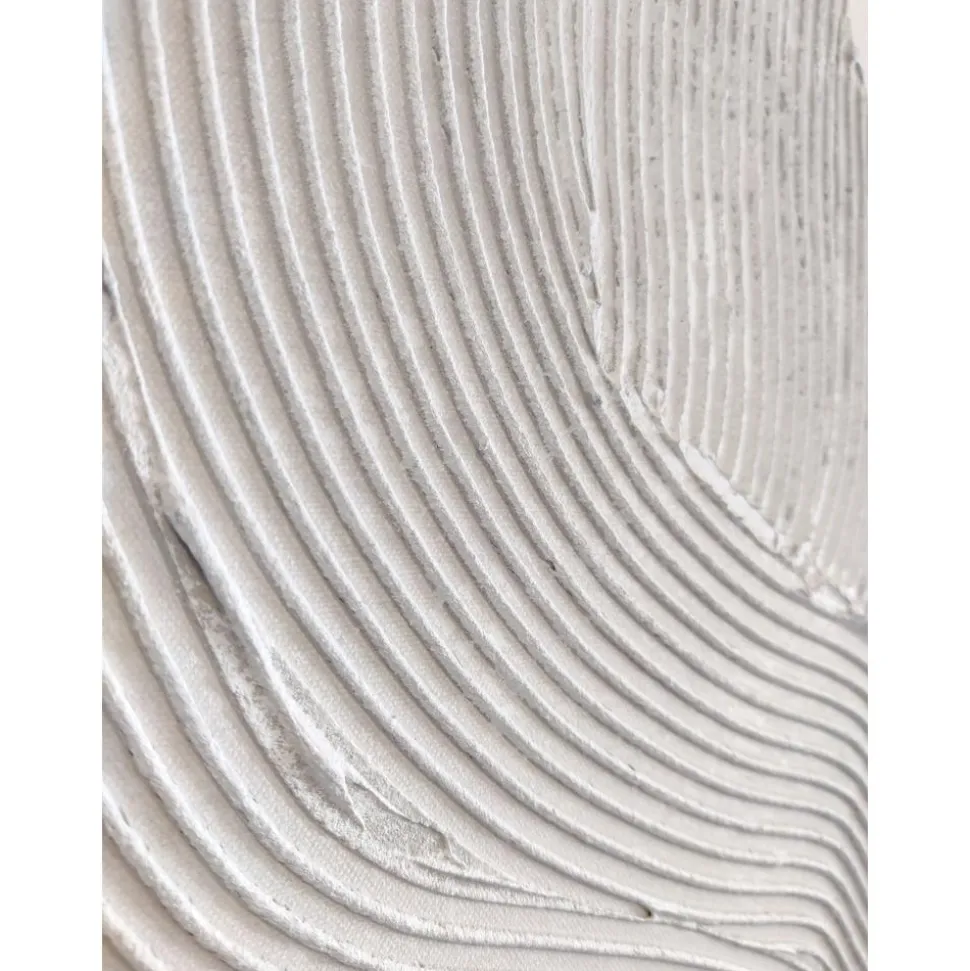 Cuadro En Lienzo Pintado A Mano White Sculpture 1