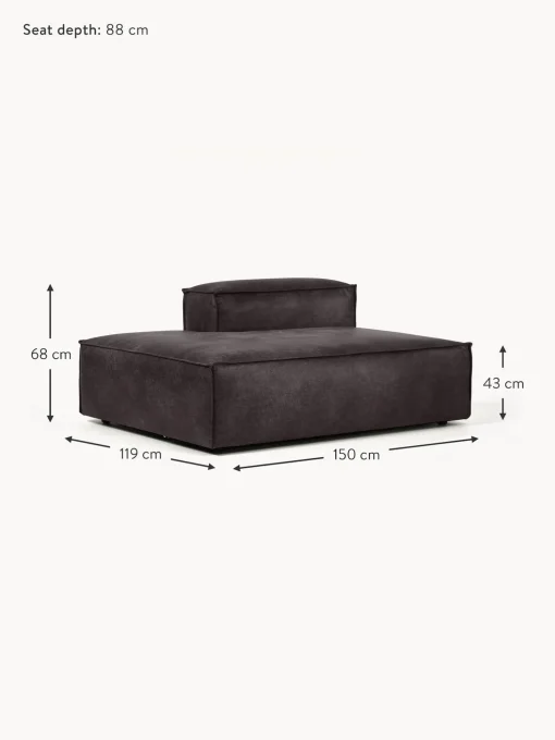Divan Modular De Cuero Reciclado Lennon