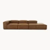 Divan Modular Grande De Cuero Reciclado Lennon
