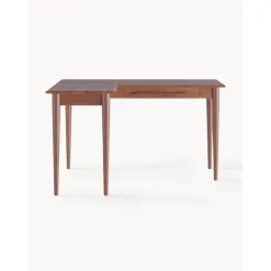Escritorio Esquinero De Madera De Mango Con Cajones Paul