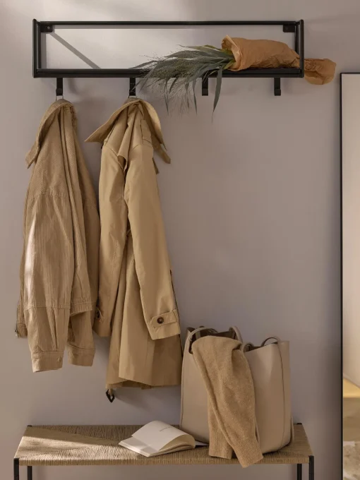 Estante De Pared De Madera De Mango Maciza June