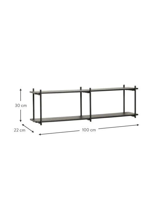 Estante De Pared De Madera De Eucalipto Norm