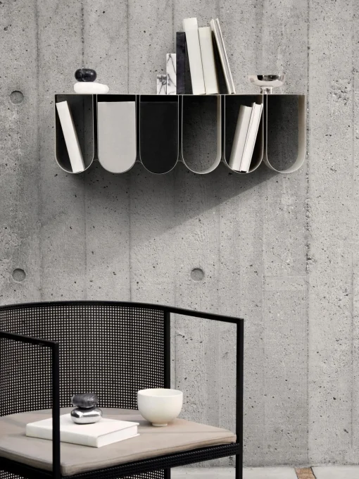 Estante De Pared De Metal Curved